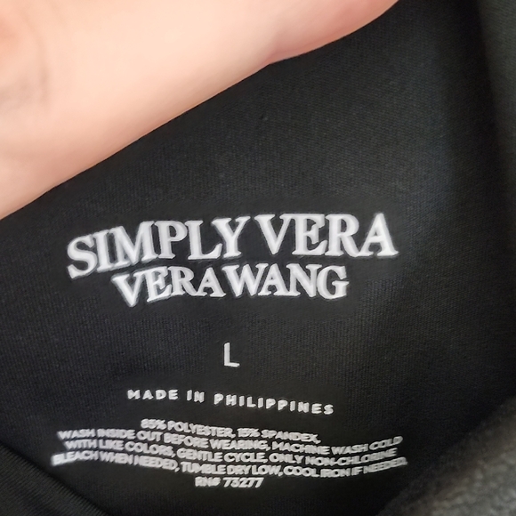Simply Vera Vera Wang Black Leggings - Picture 2 of 6